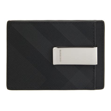 burberry black cardholder|burberry card holder money clip.